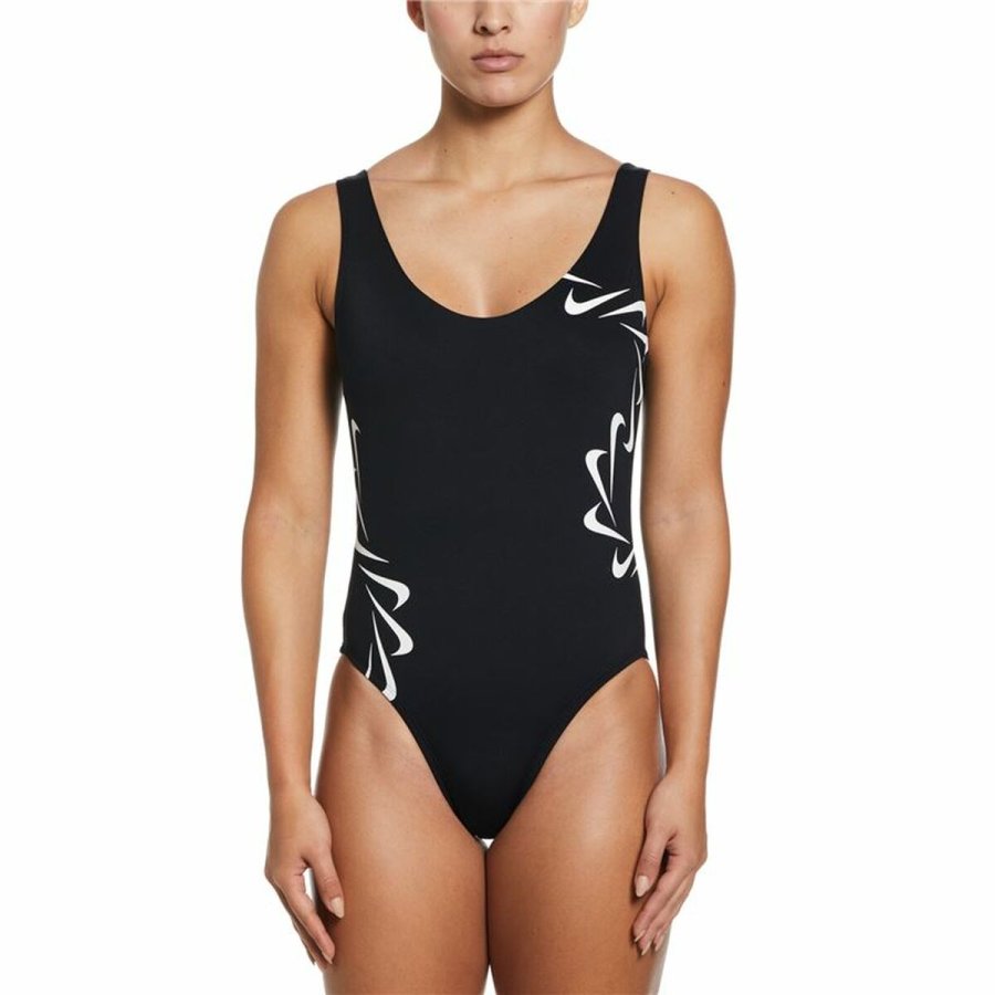 Badetj til Kvinder Nike U-Back Sort #1