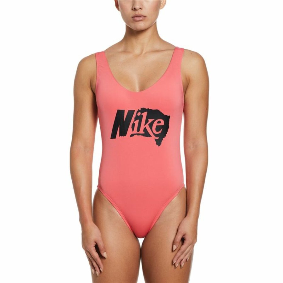 Badetj til Kvinder Nike  U-Back Koral #1