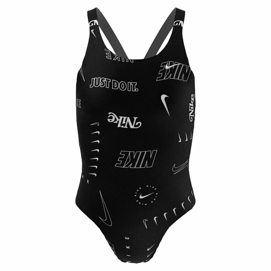Badedragt til piger Nike Fastback  Sort #3