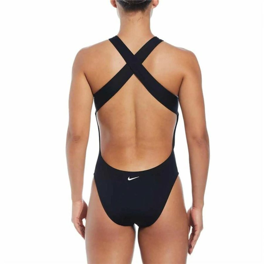 Badetj til Kvinder Nike Multi Logo Sort #2