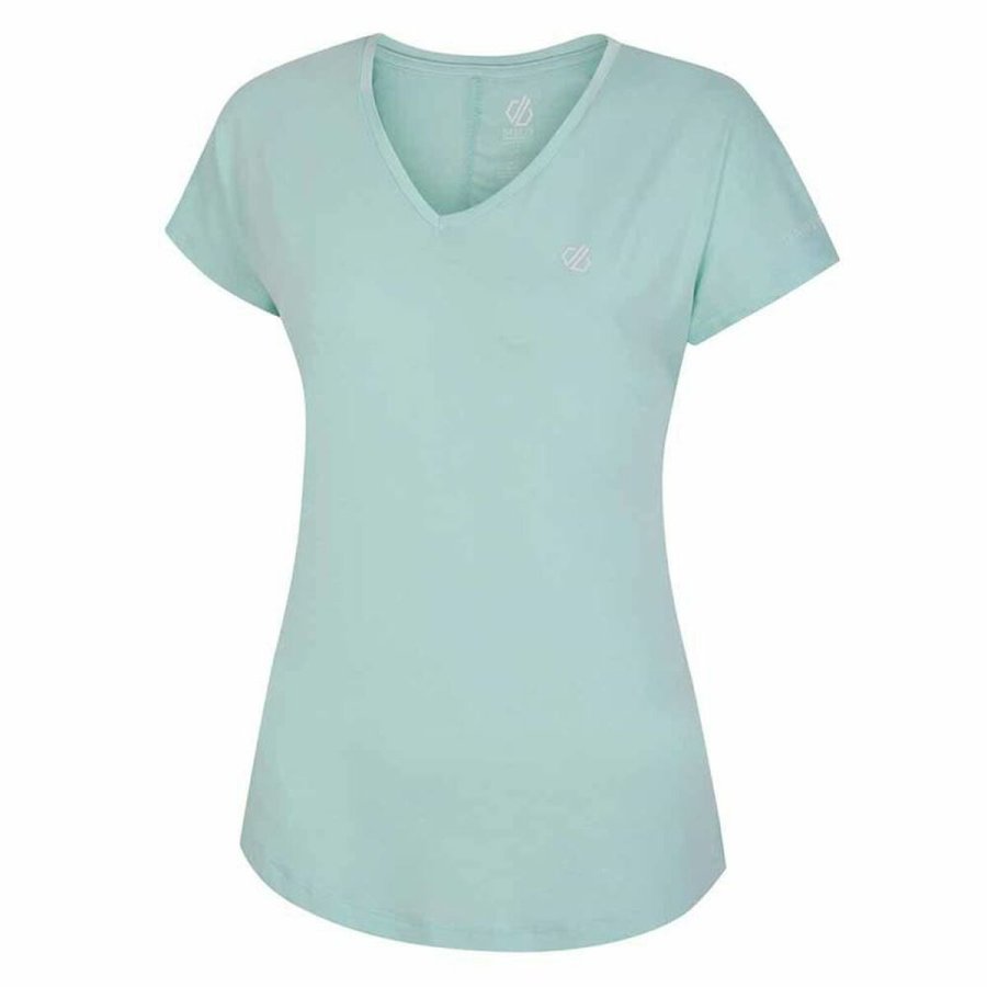 Kortrmet T-shirt til Kvinder Dare 2b Vigilant Himmelbl #4