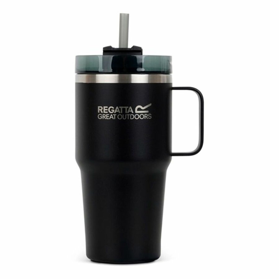 Kop med Sugerr Regatta Thermo Insulated Mug Sort 600 ml Rustfrit stl #1