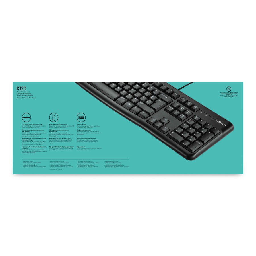 Tastatur Logitech 920-002482 Sort Spansk qwerty AZERTY #7