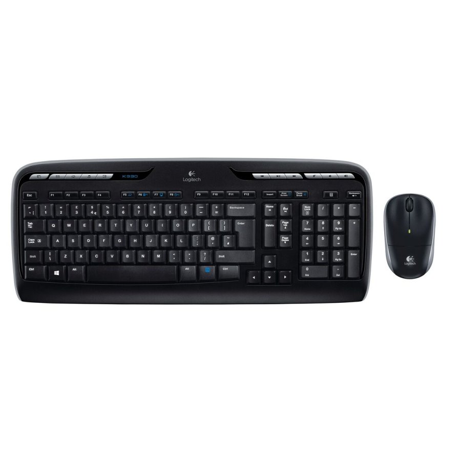Tastatur og mus Logitech Wireless Combo MK330 Sort Qwerty US #1