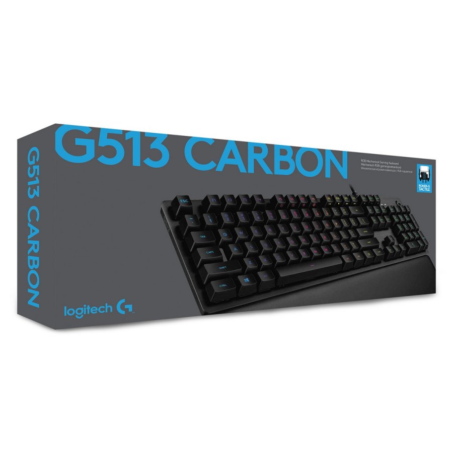 Bluetooth keyboard med tabletst�tte Logitech G513 CARBON LIGHTSYNC RGB Mechanical Gaming Keyboard, GX Brown Fransk AZERTY #4