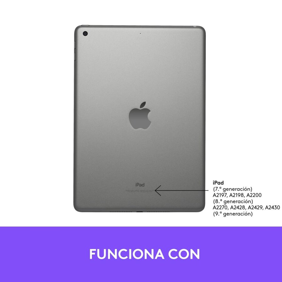 Case til tablet og tastatur Logitech 920-009478 Gr� Grafit Spansk qwerty QWERTY #7