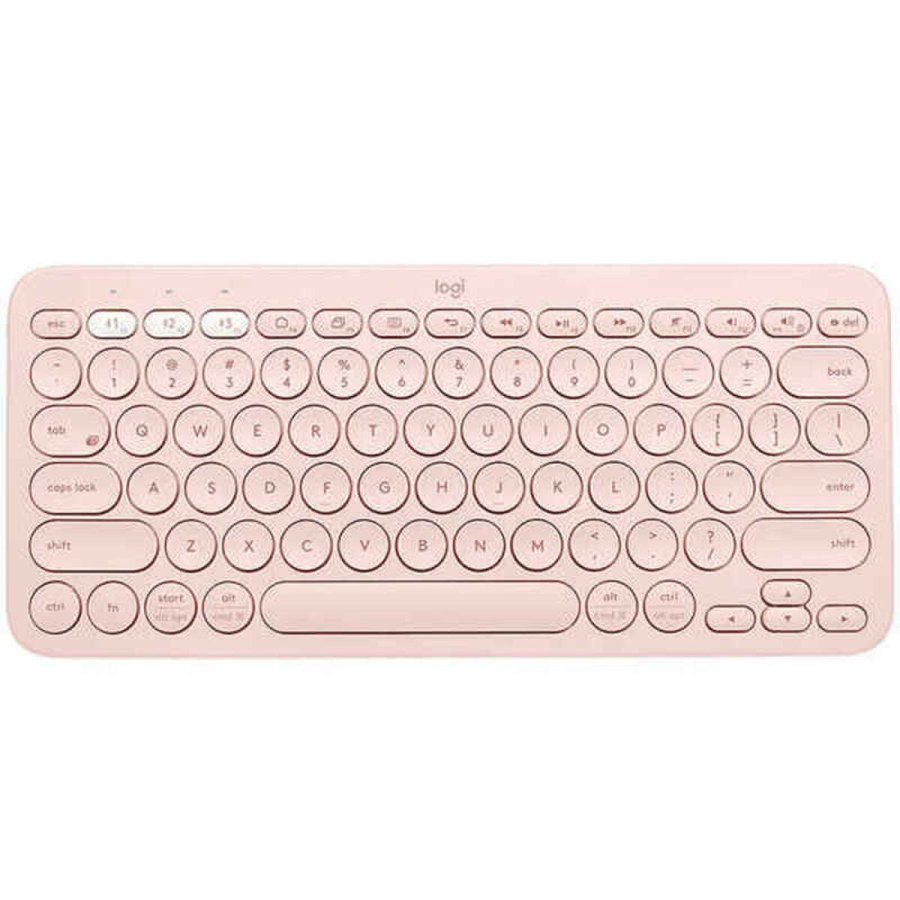 Tr�dl�st tastatur Logitech K380  Pink Spansk qwerty #1