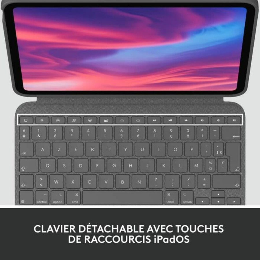 Bluetooth keyboard med tabletst�tte Logitech Combo Touch Gr� Fransk AZERTY #3