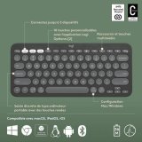 Bluetooth keyboard med tabletst�tte Logitech K380 Fransk Gr� Grafit M�rkegr� AZERTY #3