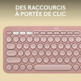 Bluetooth keyboard med tabletst�tte Logitech K380 Fransk Pink AZERTY #4