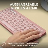 Bluetooth keyboard med tabletst�tte Logitech K380 Fransk Pink AZERTY #5