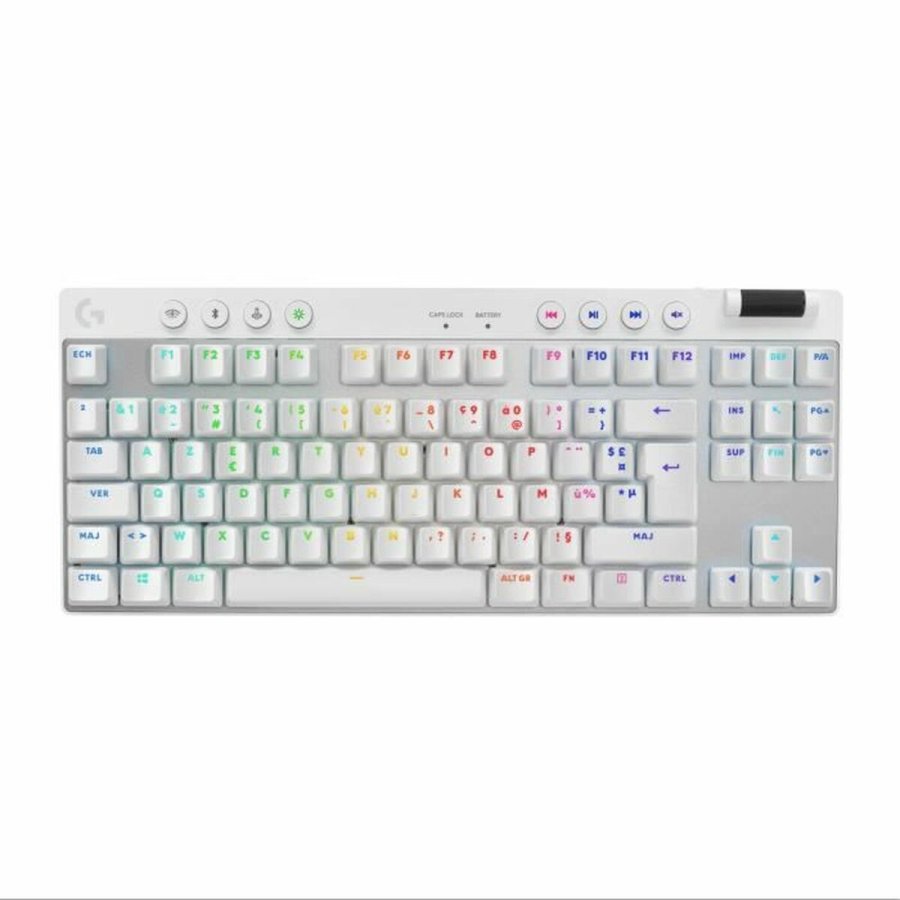 Tastatur og mus Logitech 920-012145 Hvid Fransk AZERTY #1
