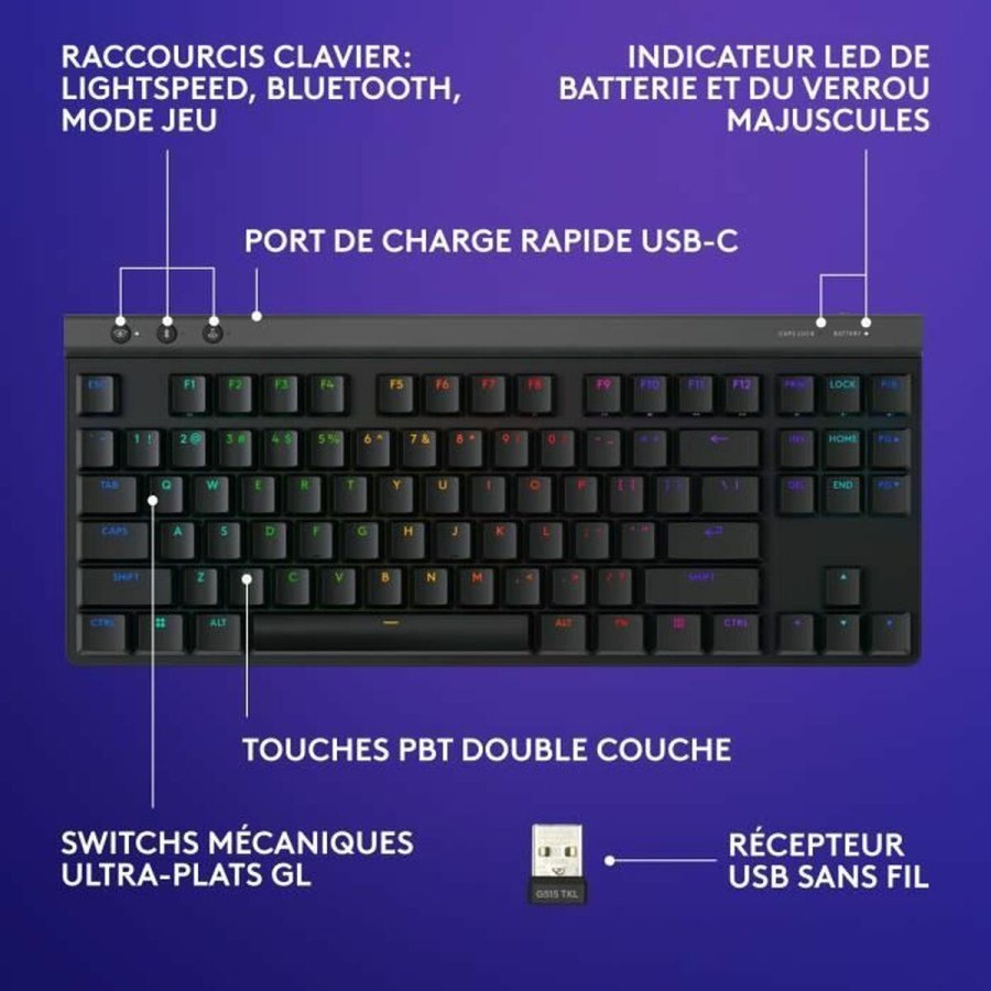 Tastatur Logitech 920-012546 Sort #6