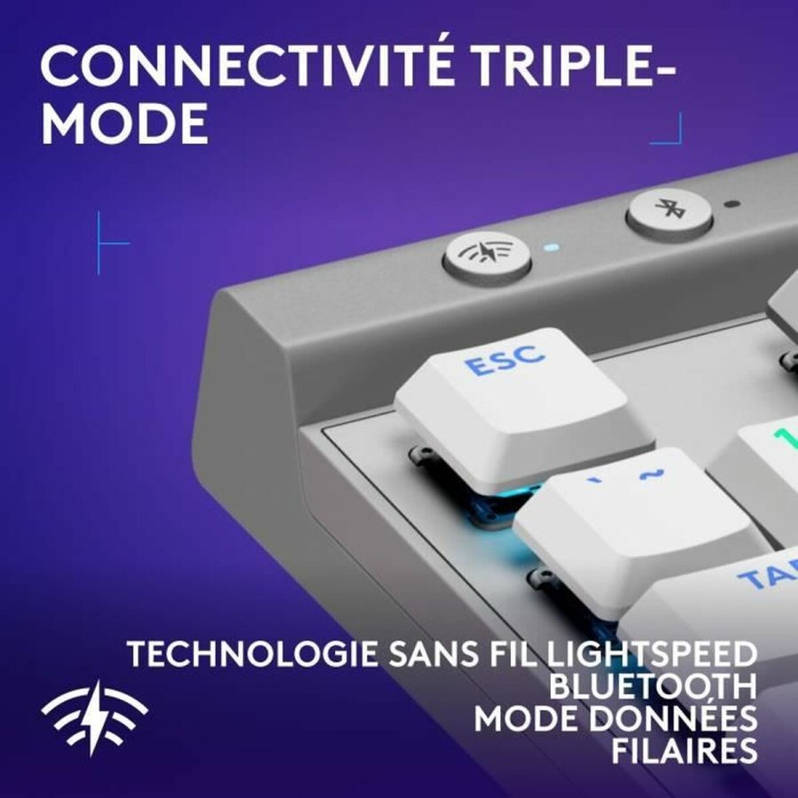 Bluetooth-tastatur Logitech G515 Hvid #5