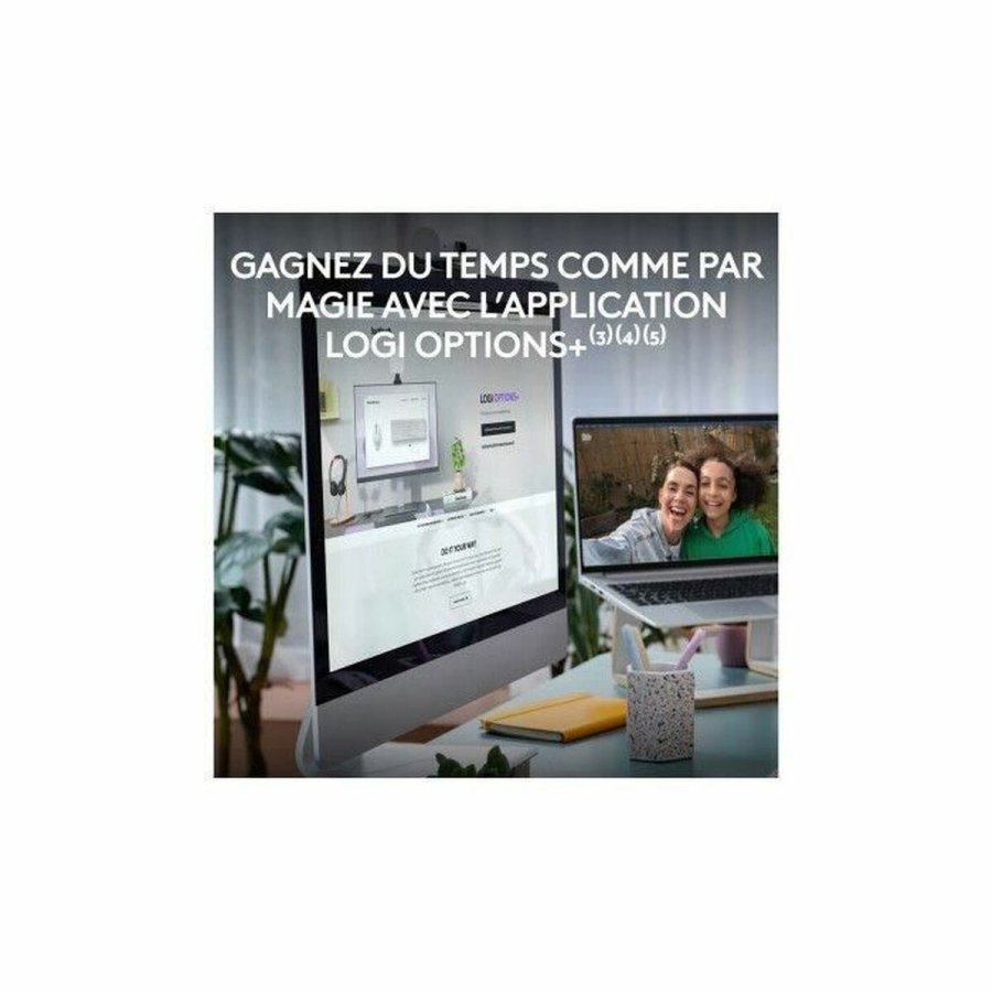 Tastatur og mus Logitech Hvid Fransk Azerty Fransk #4