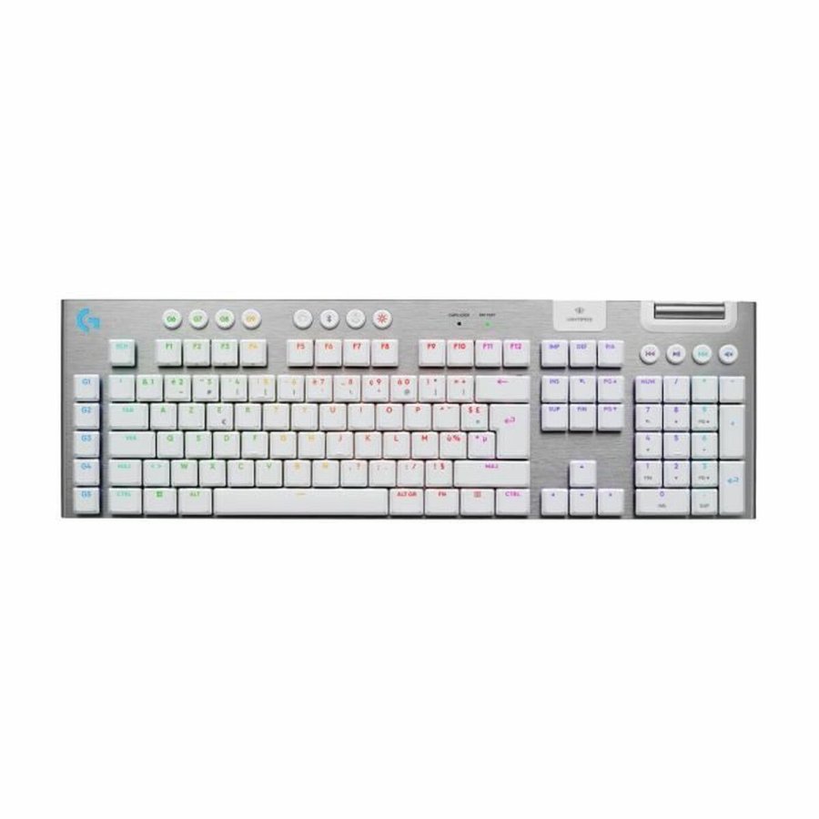 Tr�dl�st tastatur Logitech G915 X Hvid AZERTY #1