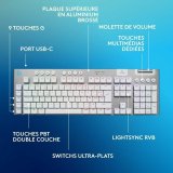 Tr�dl�st tastatur Logitech G915 X Hvid AZERTY #6