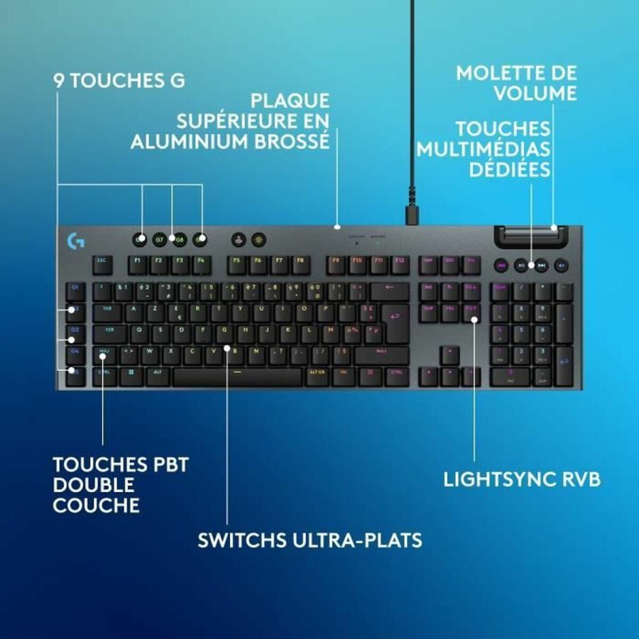 Tastatur Logitech G915 X Sort AZERTY #6
