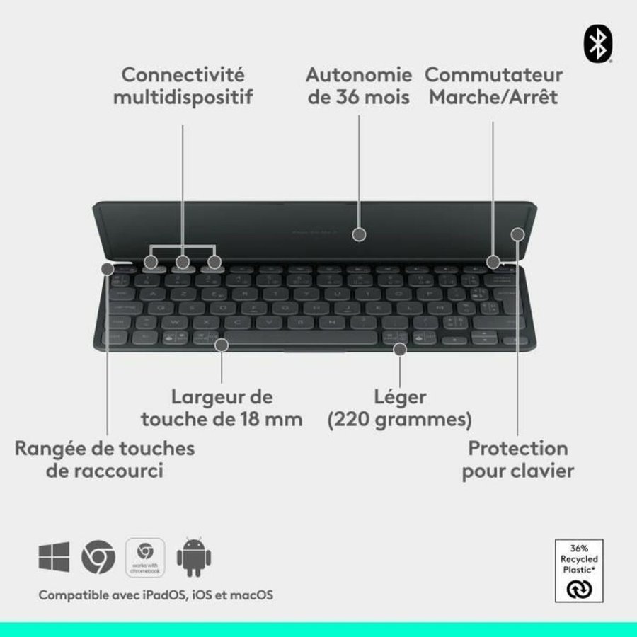 Keyboardtaske til iPad + Logitech Keys-to-Go 2 #6