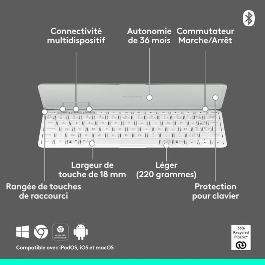 Keyboardtaske til iPad + Logitech Keys-to-Go 2 #6