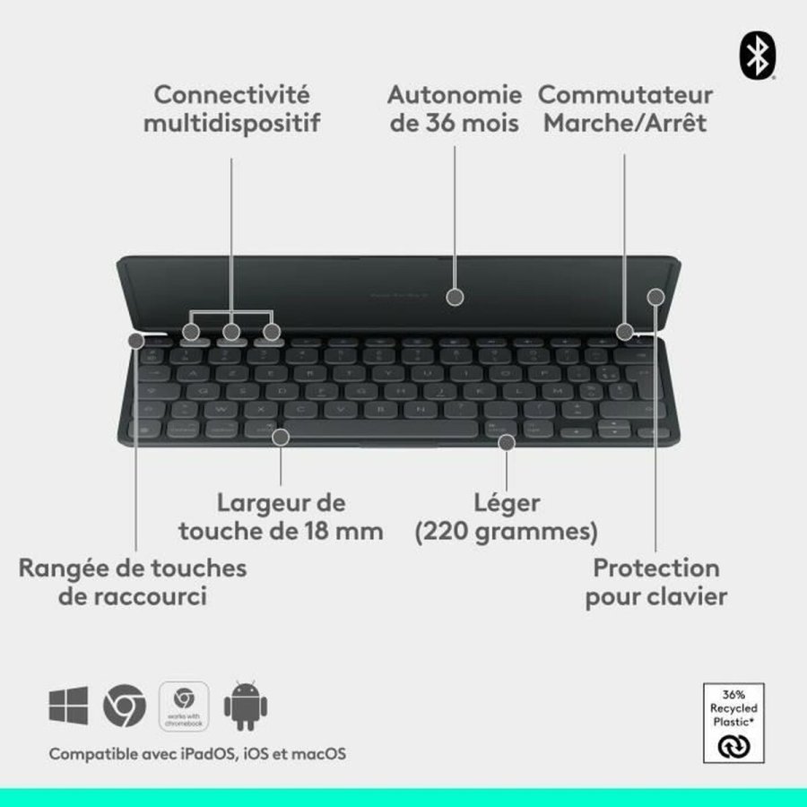 Keyboardtaske til iPad + Logitech Keys-to-Go 2 #6