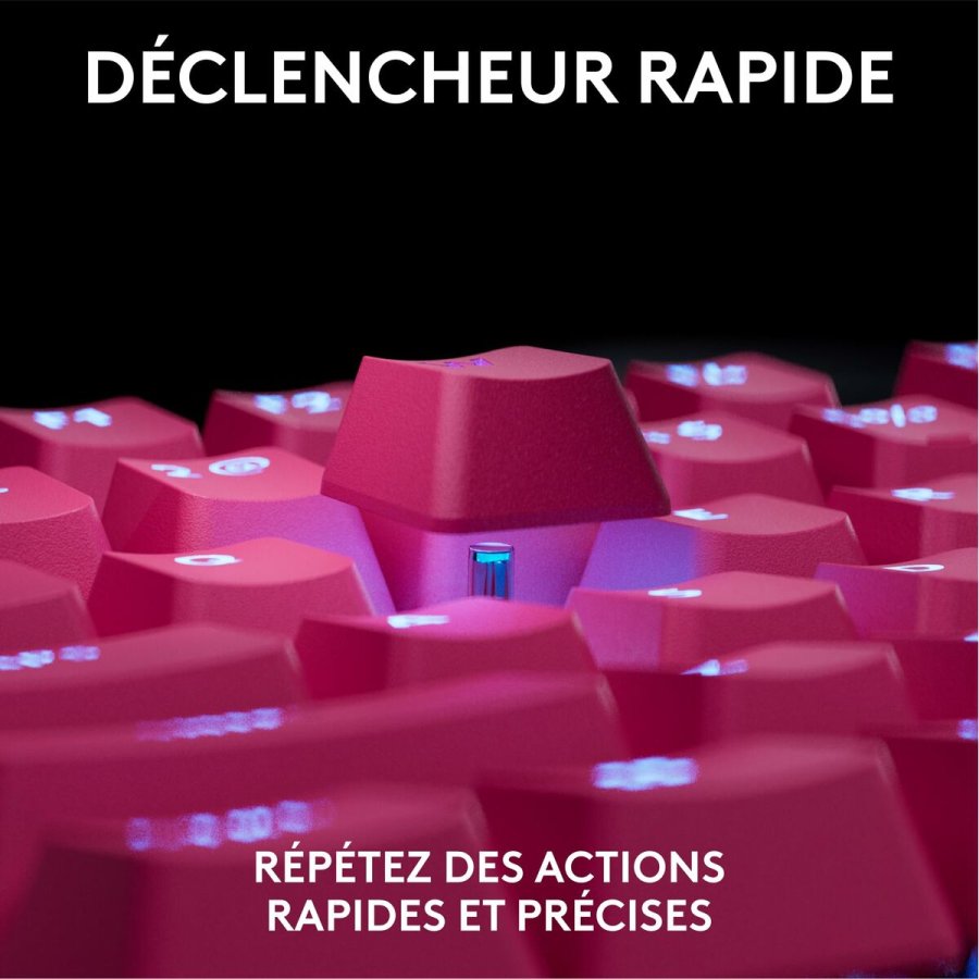 Tastatur og mus Logitech 920-013249 Pink Azerty Fransk #7