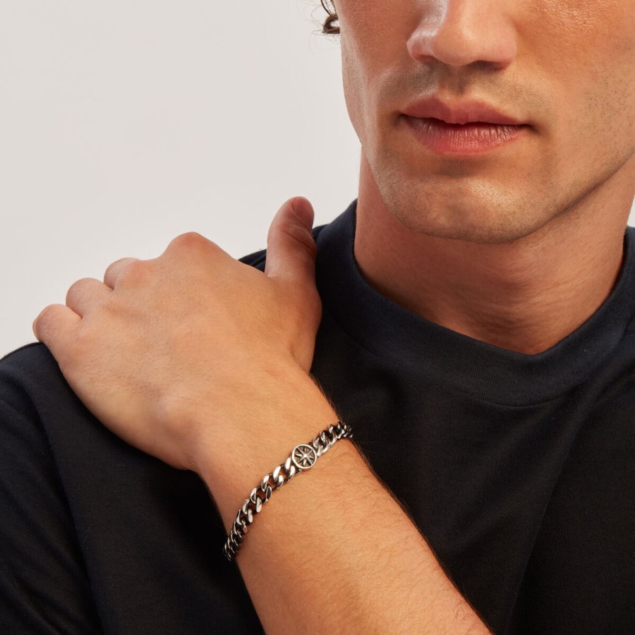 Armbnd til mnd Breil TJ3729 Sterling slv 925 Slvfarvet #4