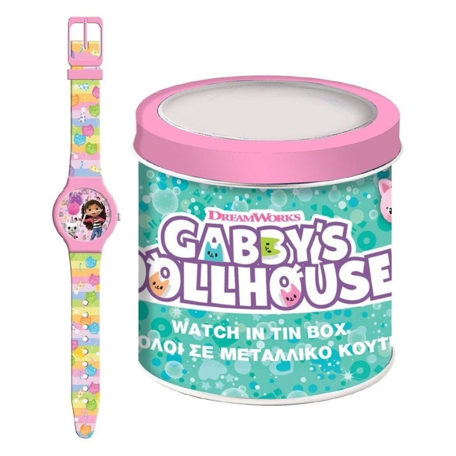 Ur til sm brn Gabby's Dollhouse 000574089 - TIN BOX  33 mm #1