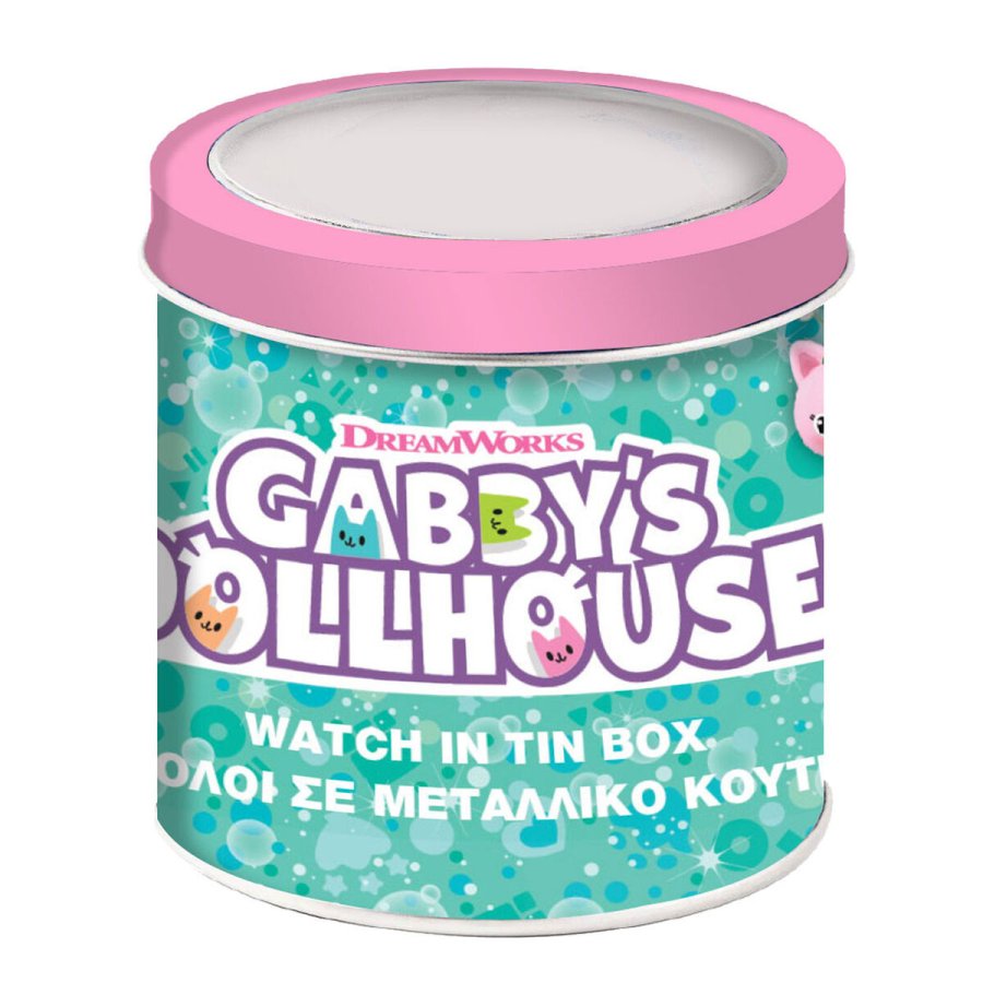 Ur til sm brn Gabby's Dollhouse 000574089 - TIN BOX  33 mm #2