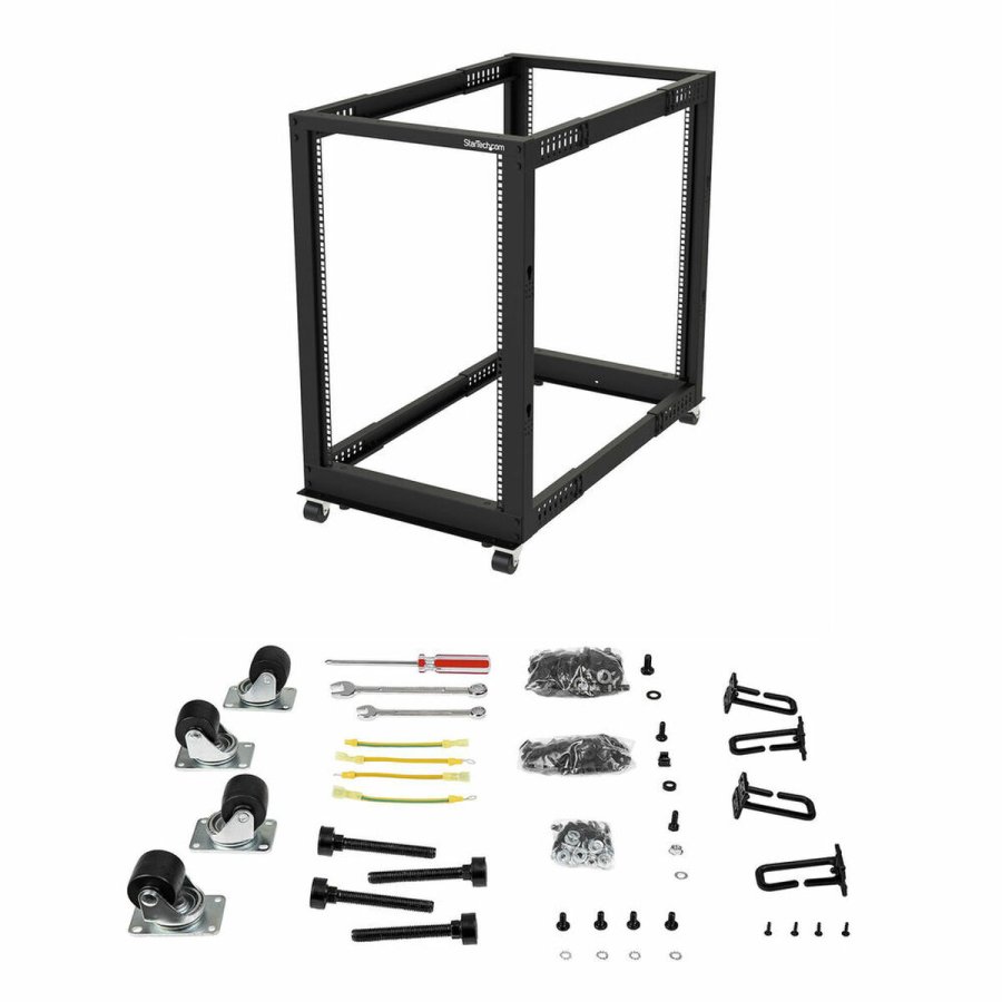 Vgmonteret rack kabinet Startech 4POSTRACK18U         #1