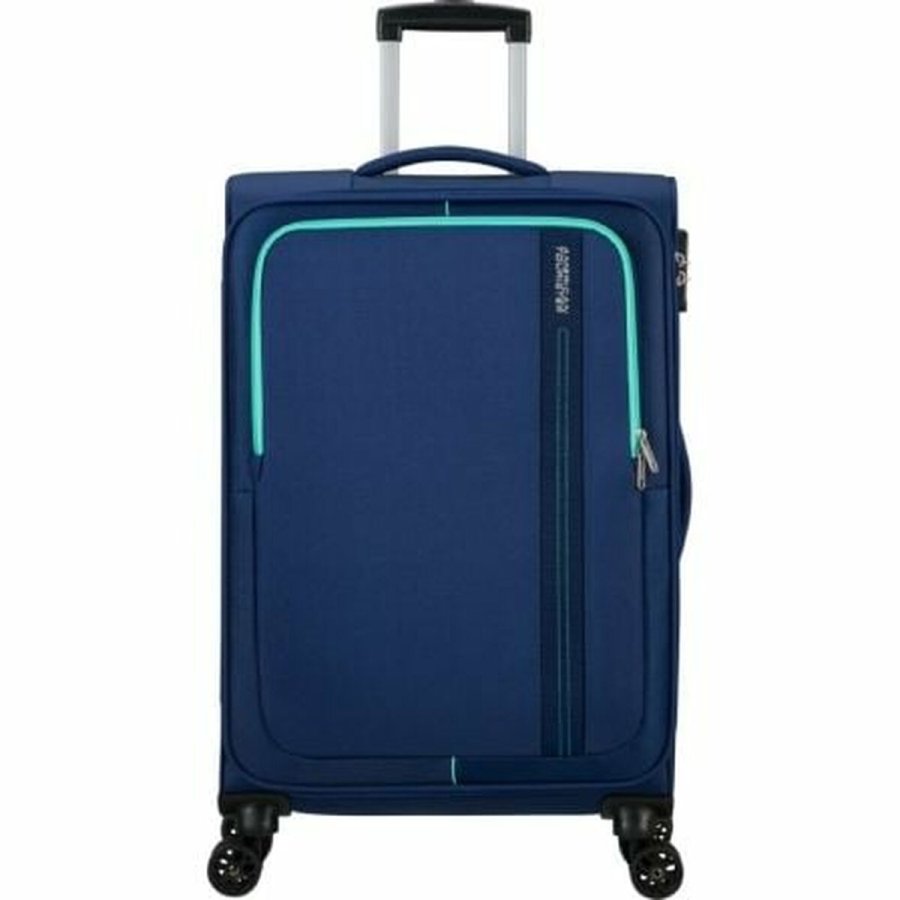 H�ndbagage American Tourister 146675-6636 Bl� 61 L 68 x 43 x 25 cm #1