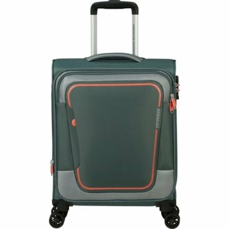H�ndbagage American Tourister Pulsonic Spinner Gr�n 43,5 L 55 x 40 x 23 cm #1