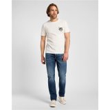 Kort�rmet T-shirt til M�nd Lee Working West Hvid #3