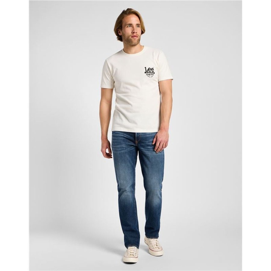 Kort�rmet T-shirt til M�nd Lee Working West Hvid #3