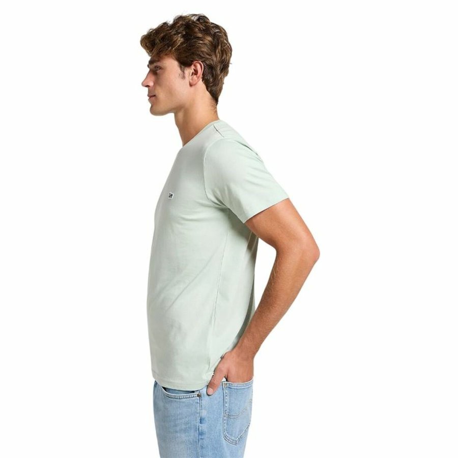 Kortrmet T-shirt til Mnd Lee Ss Patch Logo Tee #3