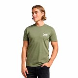 Kortrmet T-shirt til Mnd Lee Medium Wobbly Lee S #1