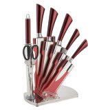 St med kkkenknive og holder Royalty Line Slvfarvet Rustfrit stl 15 x 15 x 35 cm #1