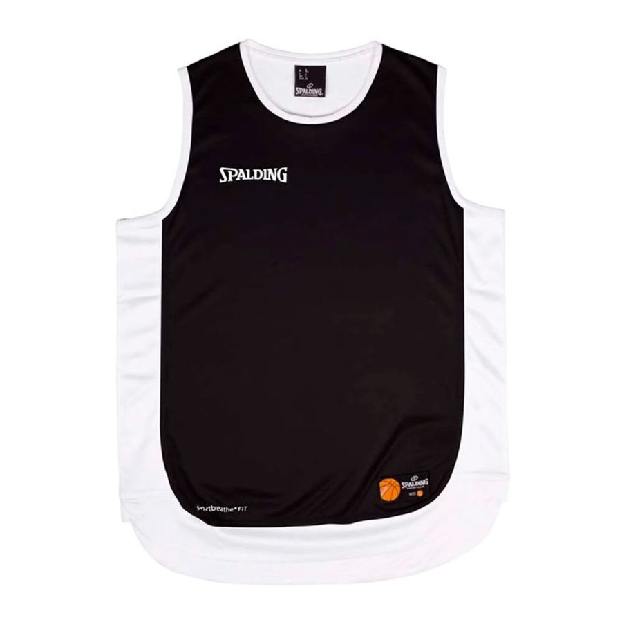 Basketballstr�je Spalding Hustle Tank Hvid Sort #1