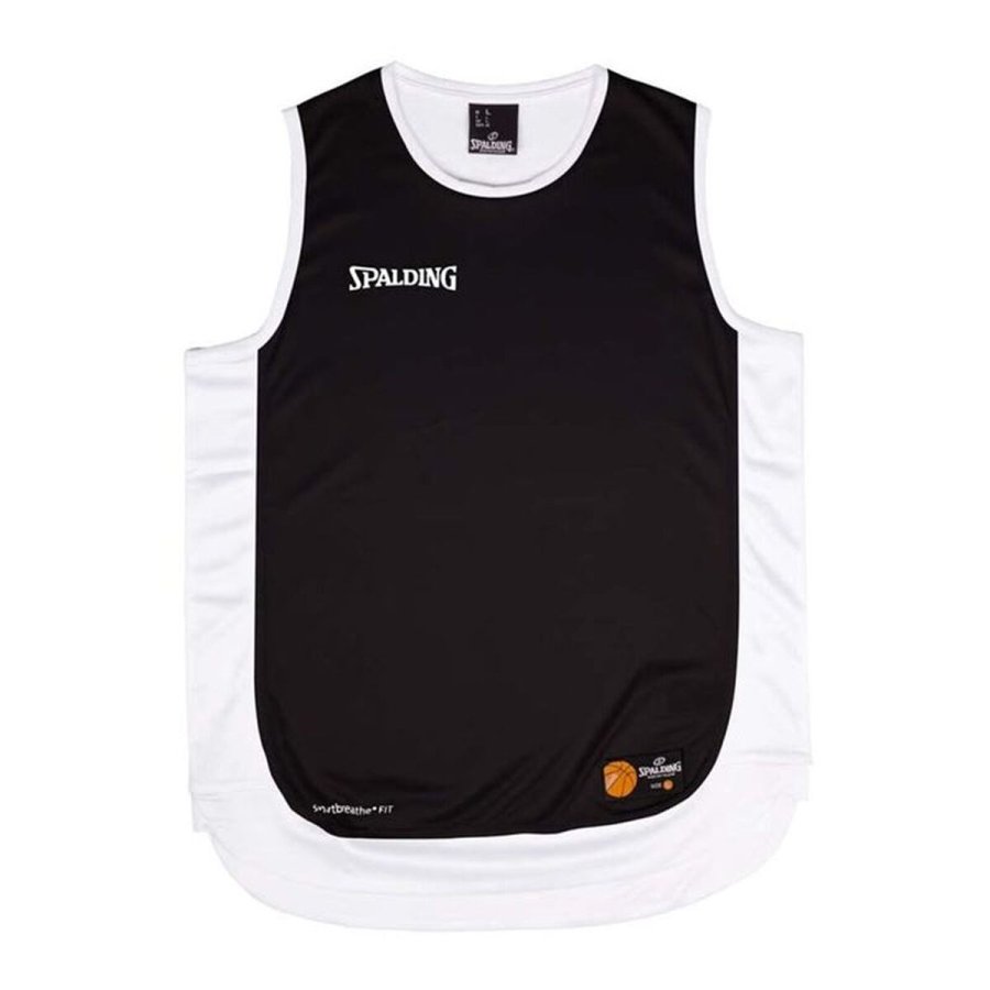 Basketballstr�je Spalding Hustle Tank Hvid Sort #2