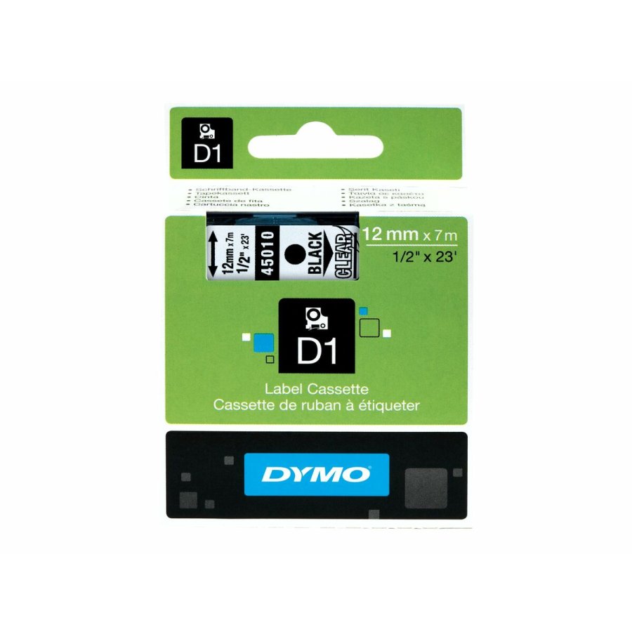 Original Matrix Tape Dymo S0720500 Sort/Hvid #2
