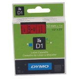 Lamineret tape til mrkningsmaskiner Dymo D1 45017 12 mm LabelManager Rd Sort (5 enheder) #2