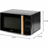 Mikroblgeovnen DOMO Sort 700 W 20 L #4