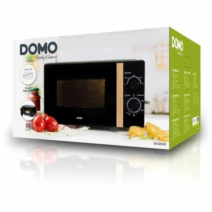 Mikroblgeovnen DOMO Sort 700 W 20 L #6
