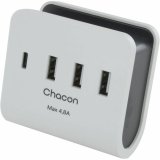 USB-oplader vggen Chacon Hvid #1