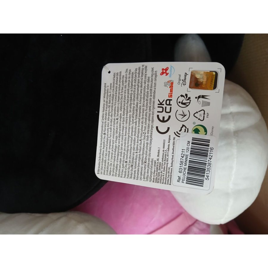 Bamse Minnie Mouse Pink 120 cm #7