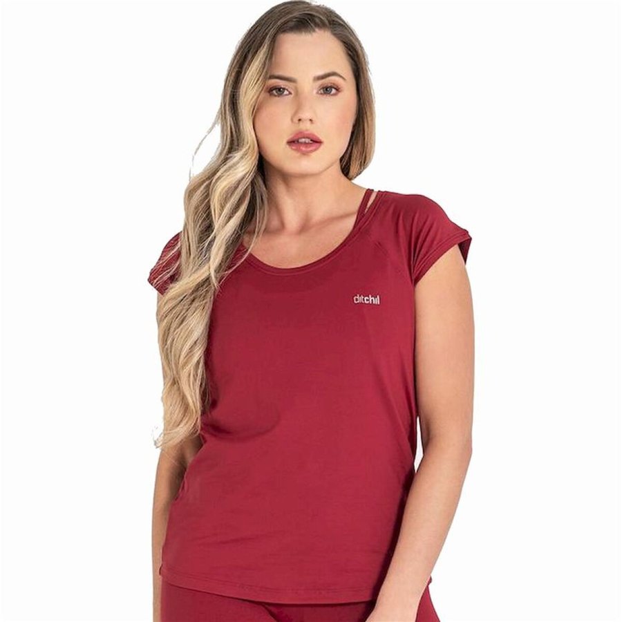 Kort�rmet T-shirt til Kvinder Ditchil Fitness #1