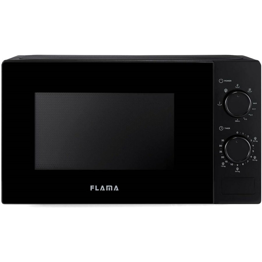 Mikroblgeovnen med Grill Flama 1889FL Sort 700 W 20 L #1