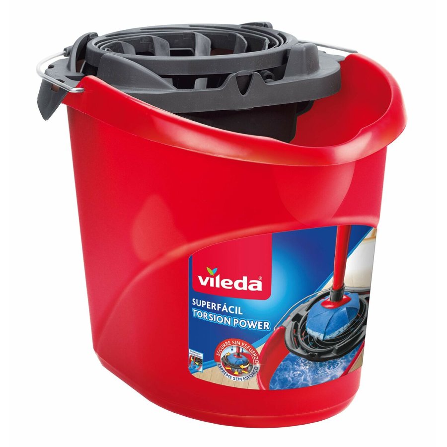 Gulvspand Vileda Torsion Power Drner Rd Plastik 10 L polypropylen #1