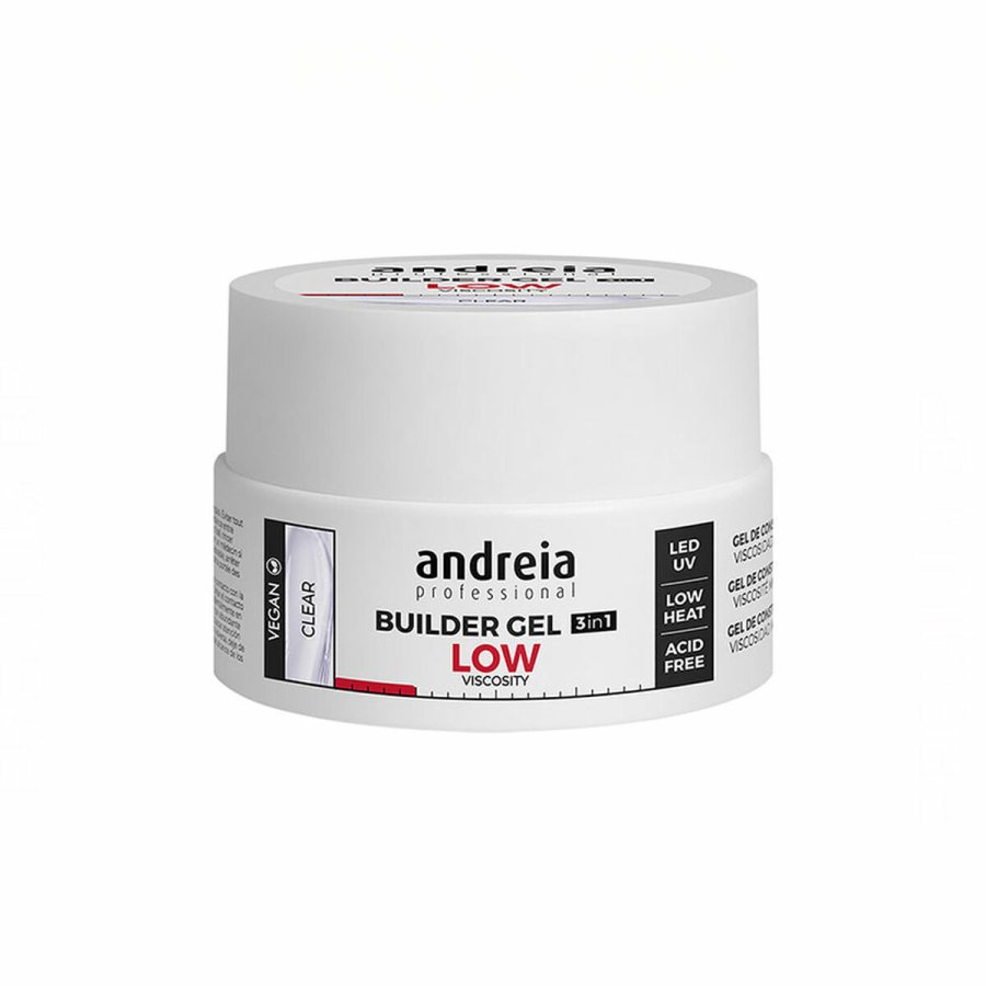 Gel-neglelak Builder Low Viscosity Andreia Professional Builder Lysebrun (22 g) #1