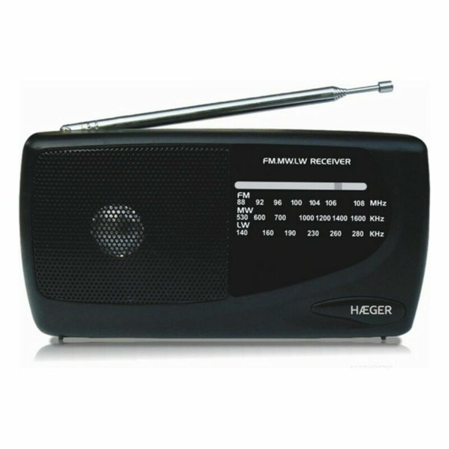 Radio AM/FM Haeger PR-TRI.002A Sort #1
